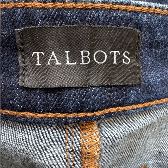 New Talbots High Waist Sailor Flare Leg Jeans Women’s 14P - Picture 7 of 12